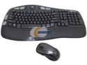 Refurbished: Logitech 920-002555 MK550 2.4 GHz Wireless Keyboard, Mouse - Laser - USB - Contoured - Black