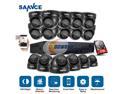 Sannce Security Camera System with 16-channel 1080N DVR combine and 16*800TVL Surveillance cameras(2TB HDD)