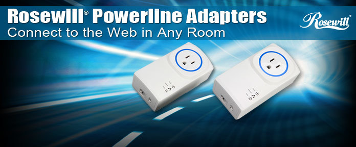 Rosewill® Powerline Adapters - Connect to the Web in Any Room