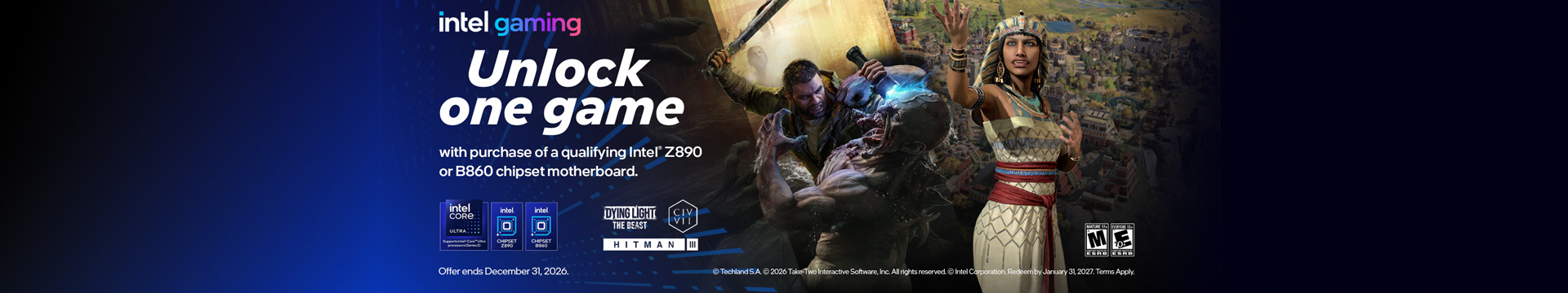 Intel Motherboard Bundle Unlock One Game