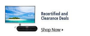 Recertified and Clearance Deals