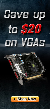 Save up to $20 on VGAs