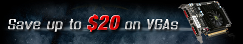 Save up to $20 on VGAs