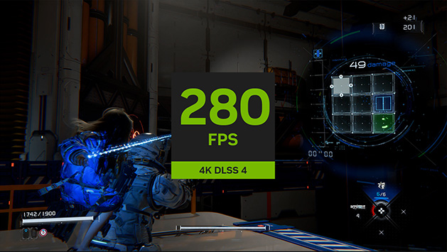 PRAGMATA running at 280 FPS with 4K DLSS 4