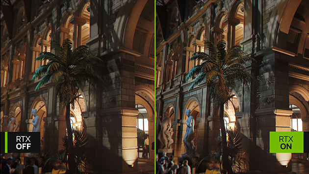 Path Tracing Comparison — RTX OFF vs RTX ON