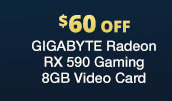 GIGABYTE Radeon RX 590 Gaming 8GB Video Card