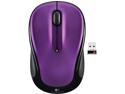 Refurbished: Logitech M325 910-003120 Vivid Violet 2 Buttons 1 x Wheel USB IR Wireless Laser 1000 dpi Mouse