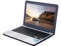 Refurbished: ASUS Chromebook C202SA-YS02 11.6" Ruggedized and Water Resistant Design with 180 Degree (Intel Celeron 4 GB, 16 GB eMMC, Dark Blue)