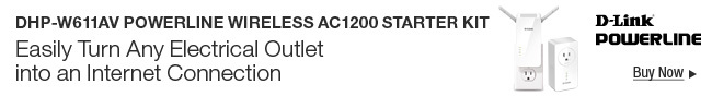 D-Link DHP-W611AV POWERLINE WIRELESS AC1200 STARTER KIT -- Easily Turn Any Electrical Outlet into an Internet Connection