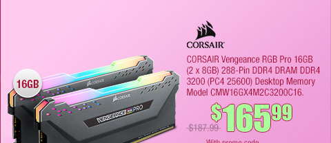 Corsair Vengeance 16GB DRAM