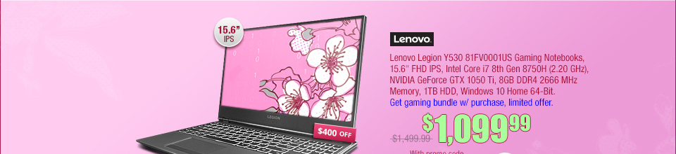 Lenovo Legion Y530 15.6" Gaming Notebook