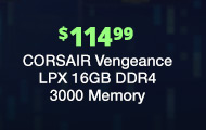 CORSAIR Vengeance LPX 16GB DDR4 3000 Memory