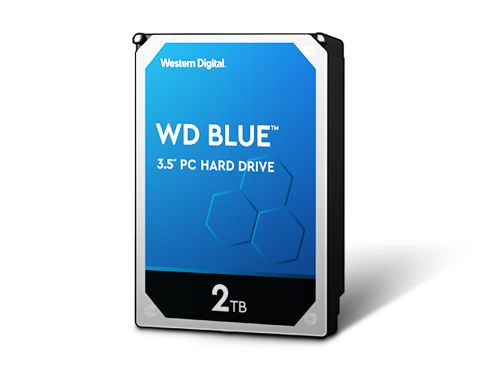WD Blue 2TB 5400 RPM 256MB Cache SATA 6.0Gb/s 3.5" Internal Hard Drive
