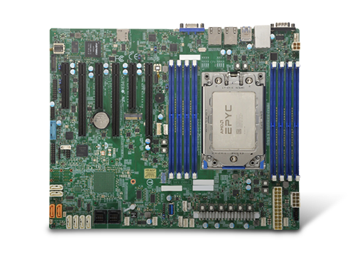SUPERMICRO MBD-H11SSL-I Mainboard, Installed with AMD EPYC Rome 32 Cores 7502P CPU