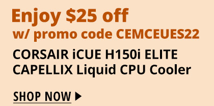 CORSAIR iCUE H150i ELITE CAPELLIX Liquid CPU Cooler