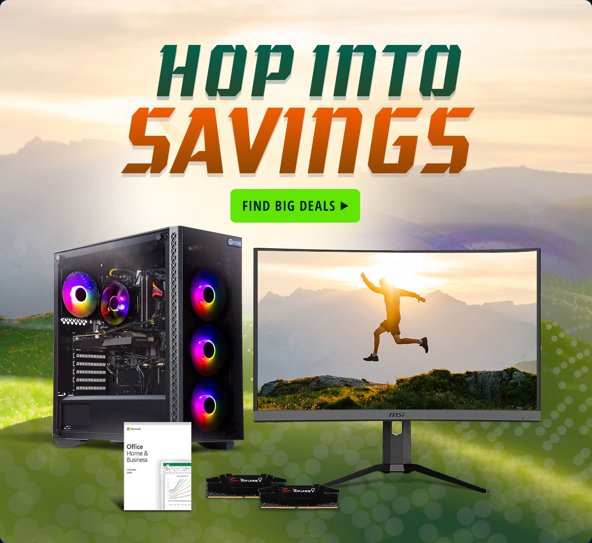 HOP INTO SAVINGS