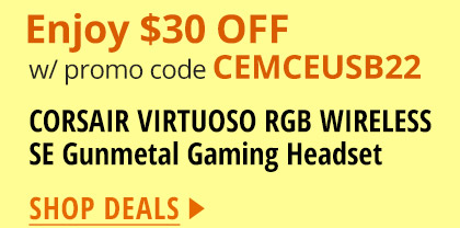 CORSAIR VIRTUOSO RGB WIRELESS SE Gunmetal Gaming Headset 