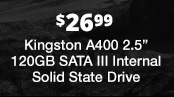 Kingston A400 2.5" 120GB SATA III Internal Solid State Drive