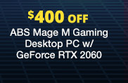 ABS Mage M Gaming Desktop PC w/ GeForce RTX 2060
