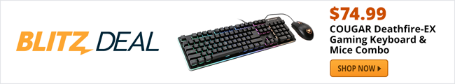 Blitz Deal - $74.99 COUGAR Deathfire-EX Gaming Keyboard & Mice Combo