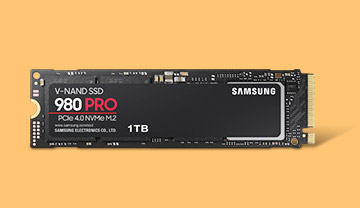 SAMSUNG 980 PRO M.2 2280 1TB PCIe Gen 4.0 x4 NVMe SSD 