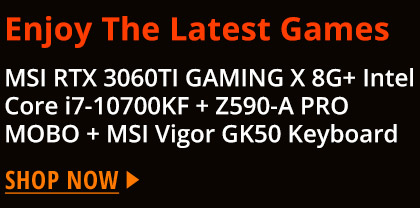 MSI RTX 3060TI GAMING X 8G+ Intel Core i7-10700KF + MPG Z590-A PRO + MSI Vigor GK50 Keyboard