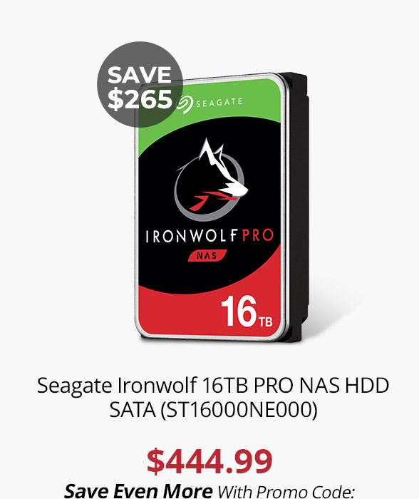 Seagate Ironwolf 16TB PRO NAS HDD SATA (ST16000NE000)
