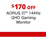 AORUS 27" 144Hz QHD Gaming Monitor