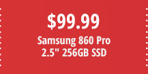 Samsung 860 Pro 2.5" 256GB SSD