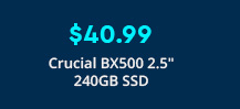 Crucial BX500 2.5" 240GB SSD