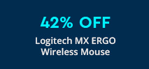 42% OFF Logitech MX ERGO Advanced Wireless Trackball Mouse