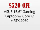 ASUS Gaming Laptop w/ Core i7 and RTX 2060