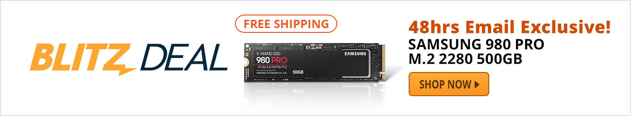 Blitz Deal - SAMSUNG 980 PRO M.2 2280 500GB