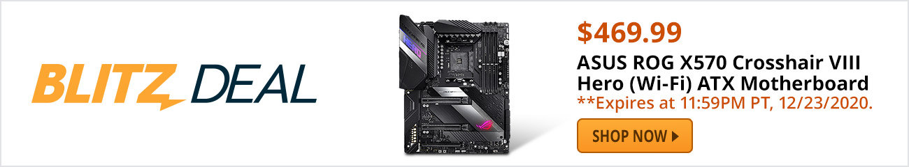 ASUS ROG X570 Crosshair VIII Hero (Wi-Fi) ATX Motherboard 