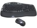 Refurbished: Logitech 920-002555 MK550 2.4 GHz Wireless Keyboard, Mouse - Laser - USB - Contoured - Black