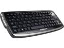 Refurbished: IOGEAR GKM681R Black RF Wireless Keyboard with Optical Trackball and Scroll Wheel