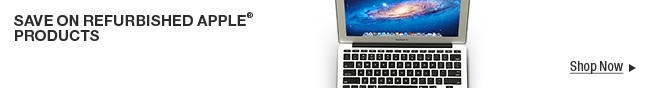 SAVE ON REFURBISHED APPLE PRODUCTS