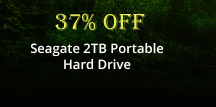 37% OFF Seagate 2TB Portable Hard Drive