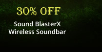 30% OFF Sound BlasterX Wireless Soundbar