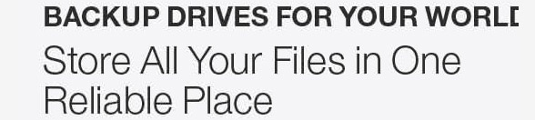 Backup Drives for your world