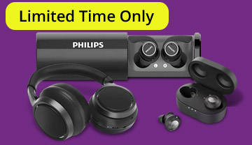 Up to 65% off on selected Philips Audio
**Expires at 11:59PM PT, 03/02/2022.
