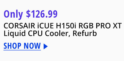 CORSAIR iCUE H150i RGB PRO XT Liquid CPU Cooler, Refurb