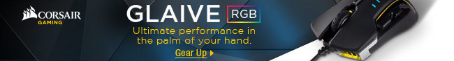 Corsair Gaming -- GLAIVE RGB -- Ultimate Performance in the Palm of Your Hand