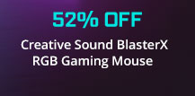  Creative Sound BlasterX RGB Gaming Mouse
