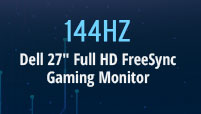 144Hz Dell 27" Full HD FreeSync Gaming Monitor