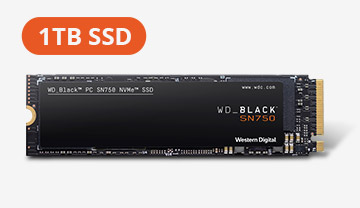 WD BLACK SN750 NVMe M.2 2280 1TB SSD