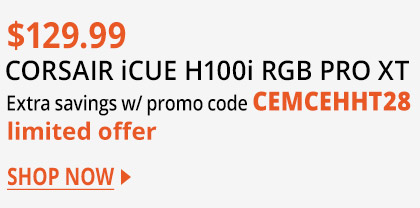 CORSAIR iCUE H100i RGB PRO XT