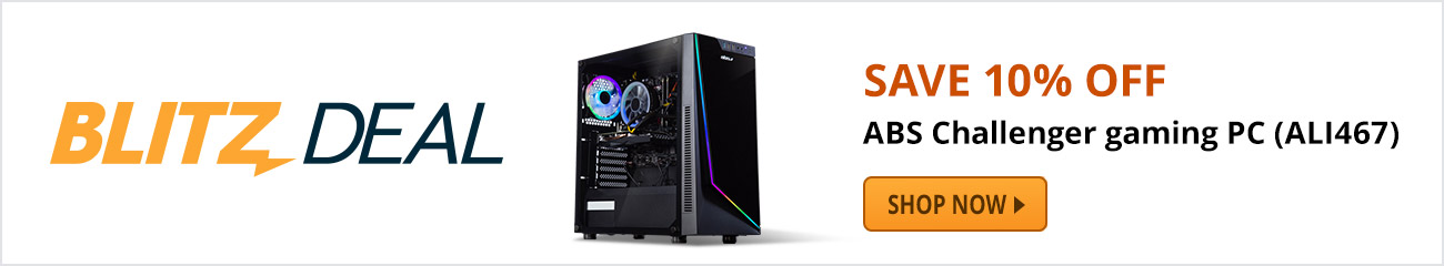 Save 10% off ABS Challenger gaming PC (ALI467)