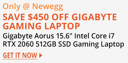 SAVE $450 OFF GIGABYTE GAMING LAPTOP