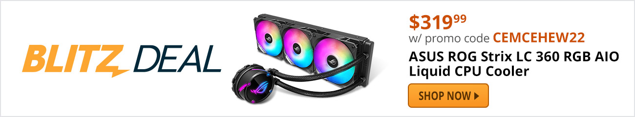 ASUS ROG Strix LC 360 RGB AIO Liquid CPU Cooler 